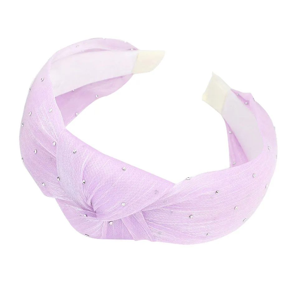 Bling Stone Sheer Knot Headband