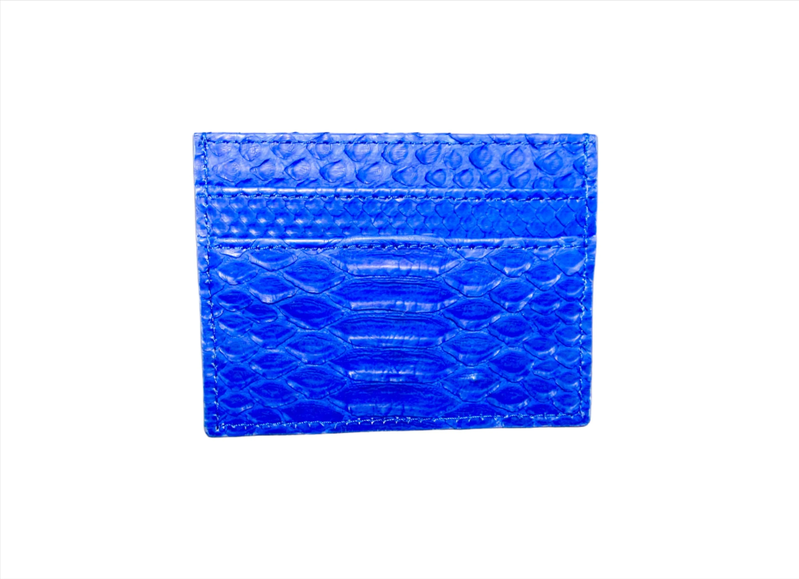 Blue Cobalt Slot Card Holder