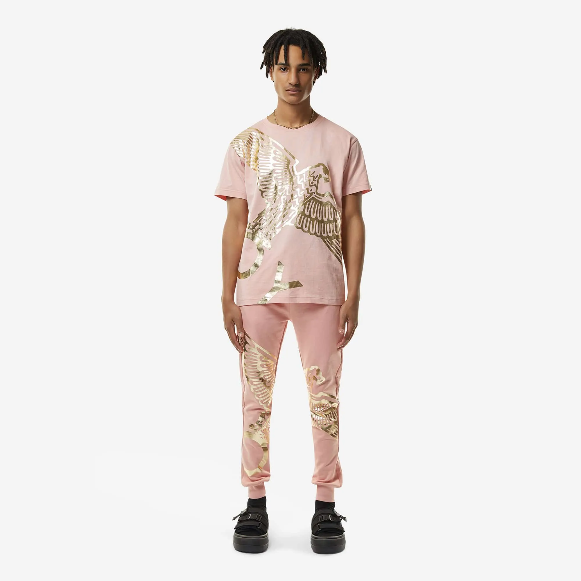 BOY WINGSPAN T-SHIRT - PINK/GOLD