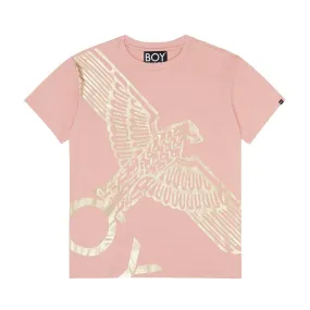 BOY WINGSPAN T-SHIRT - PINK/GOLD