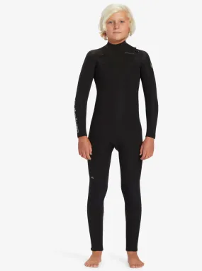 Boys 8-16 4/3mm Everyday Sessions Chest Zip Wetsuit - Black