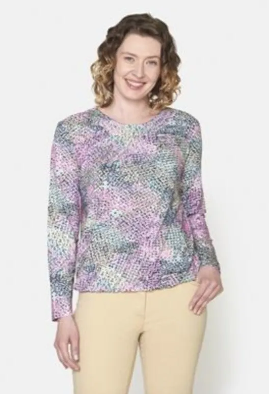 Brandtex abstract print top