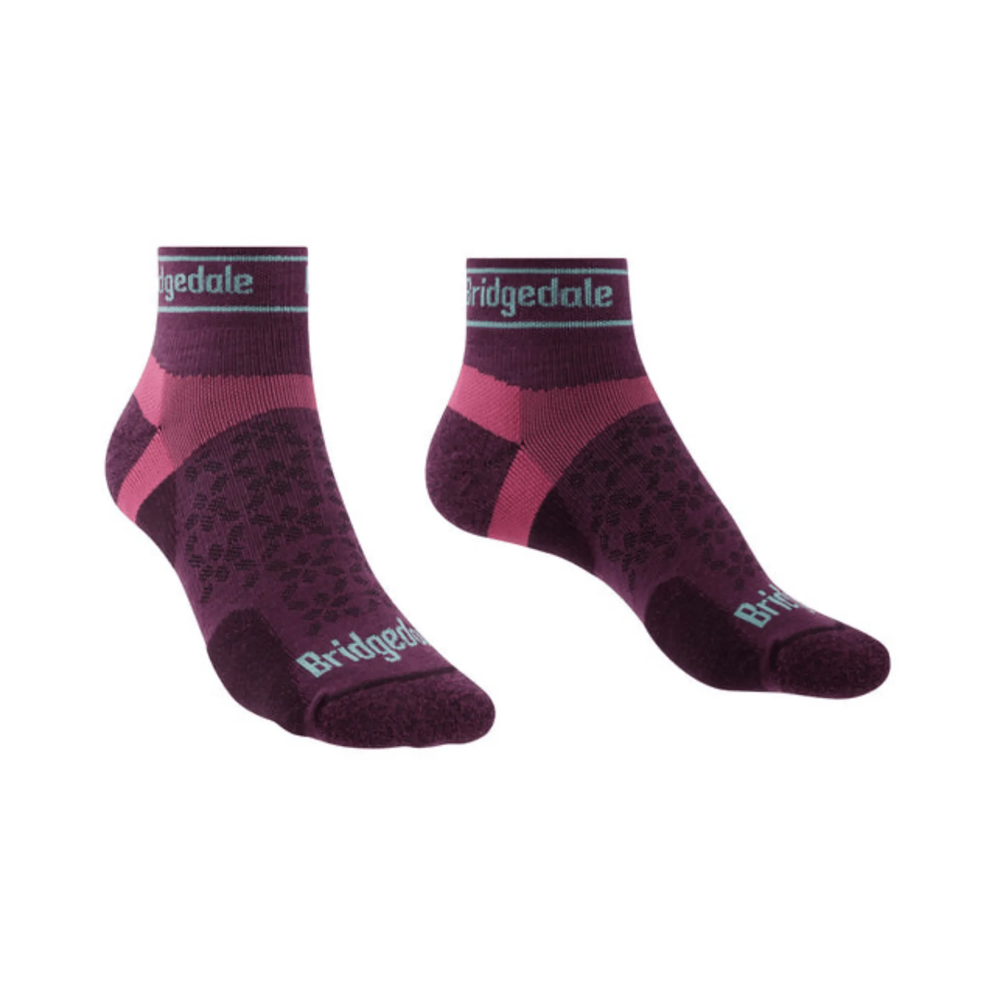 Bridgedale Socks Trail Run Ultra Light Low Merino WMS Damson