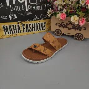 Buckle Camel Slippers