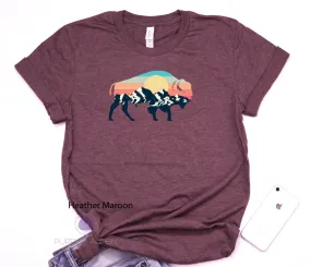 Buffalo Silhouette Rainbow Shirt