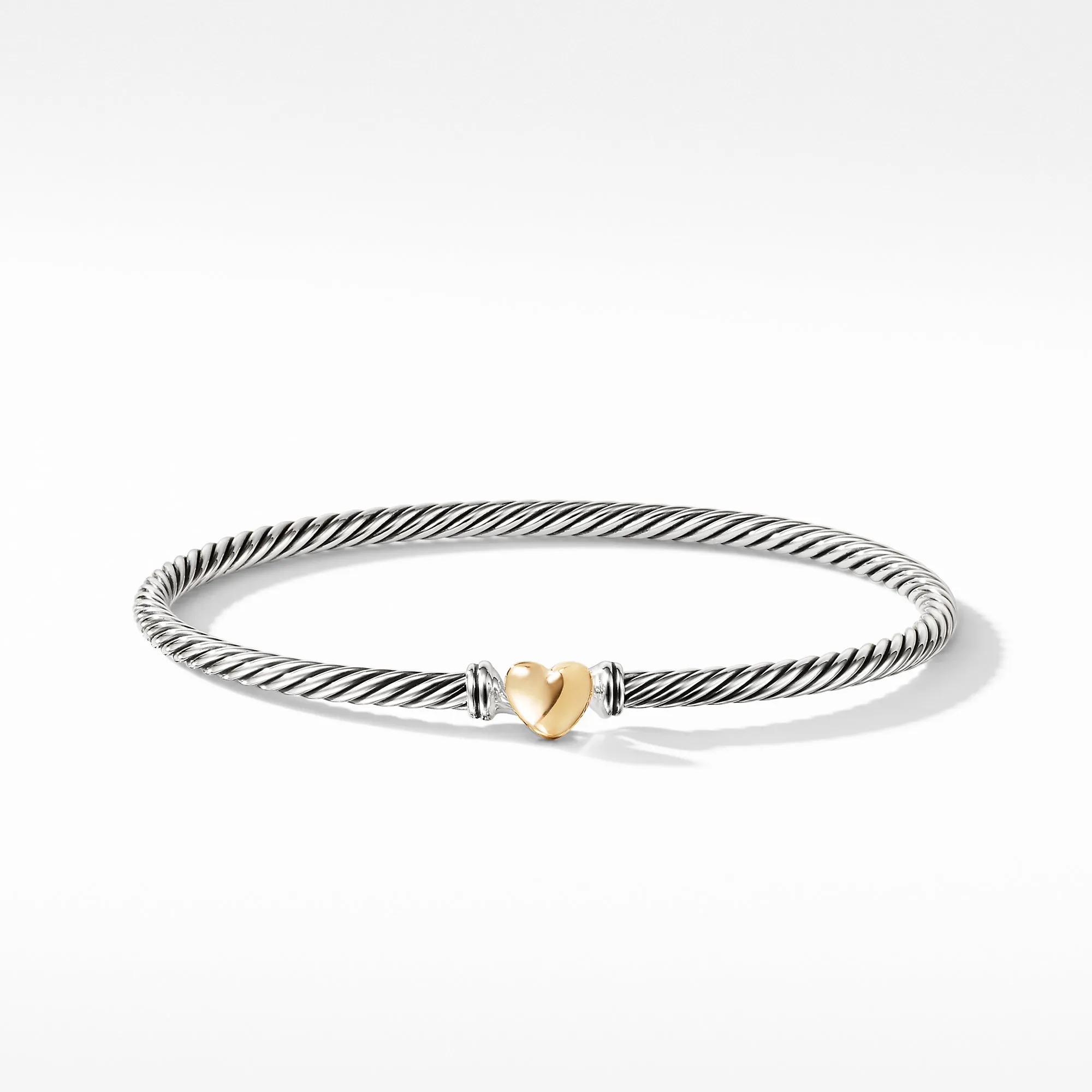 Cable Collectibles Heart Bracelet with Gold