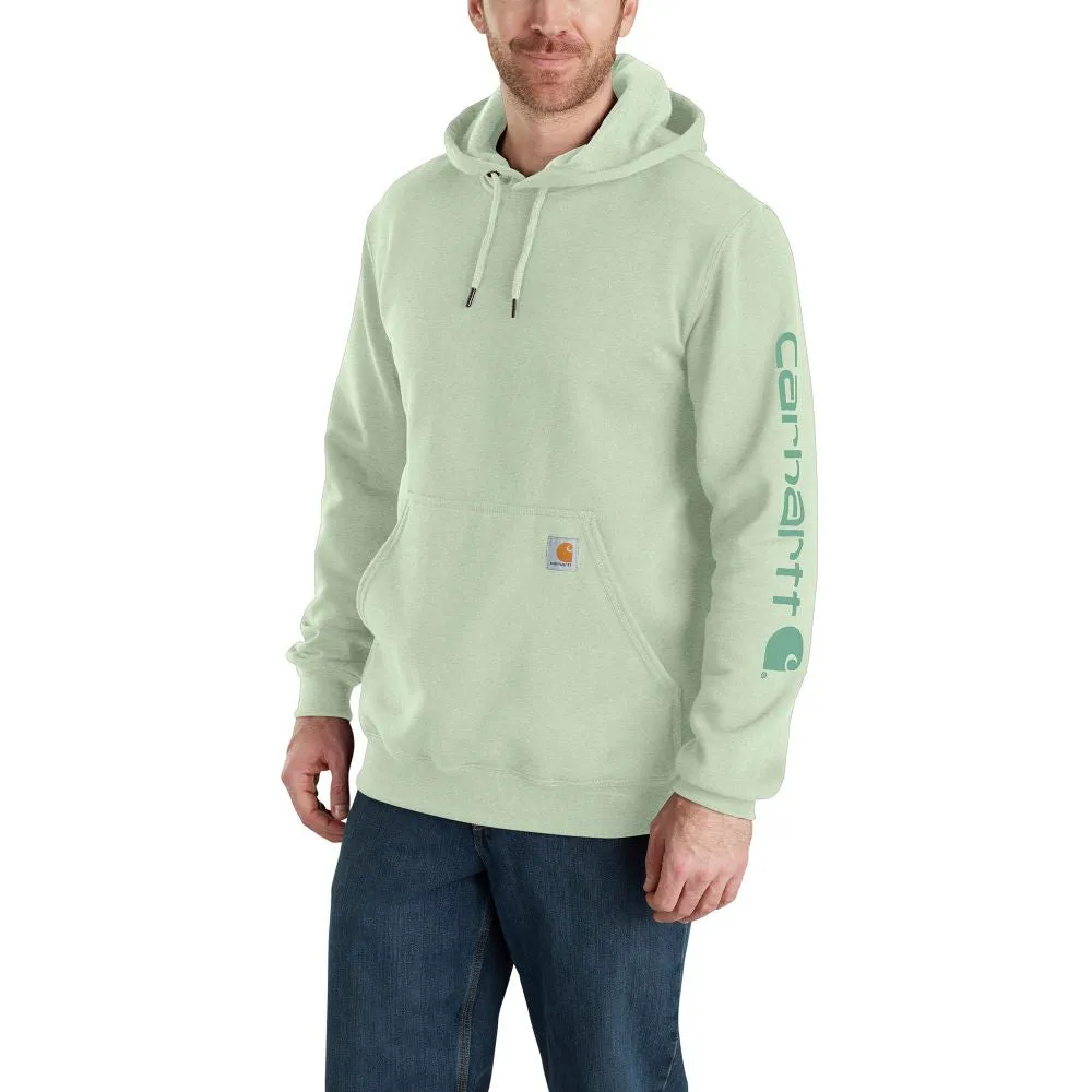 'Carhartt' Men's Midweight Sleeve Logo Hoodie - Tender Greens