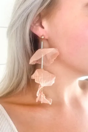 Cascading Fabric Earrings - 2 Colors