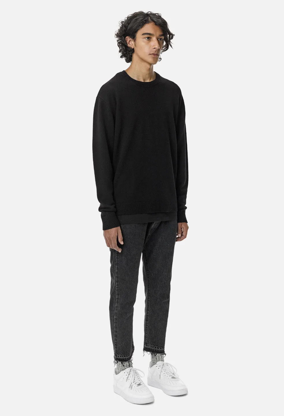 Cashmere Crew / Black