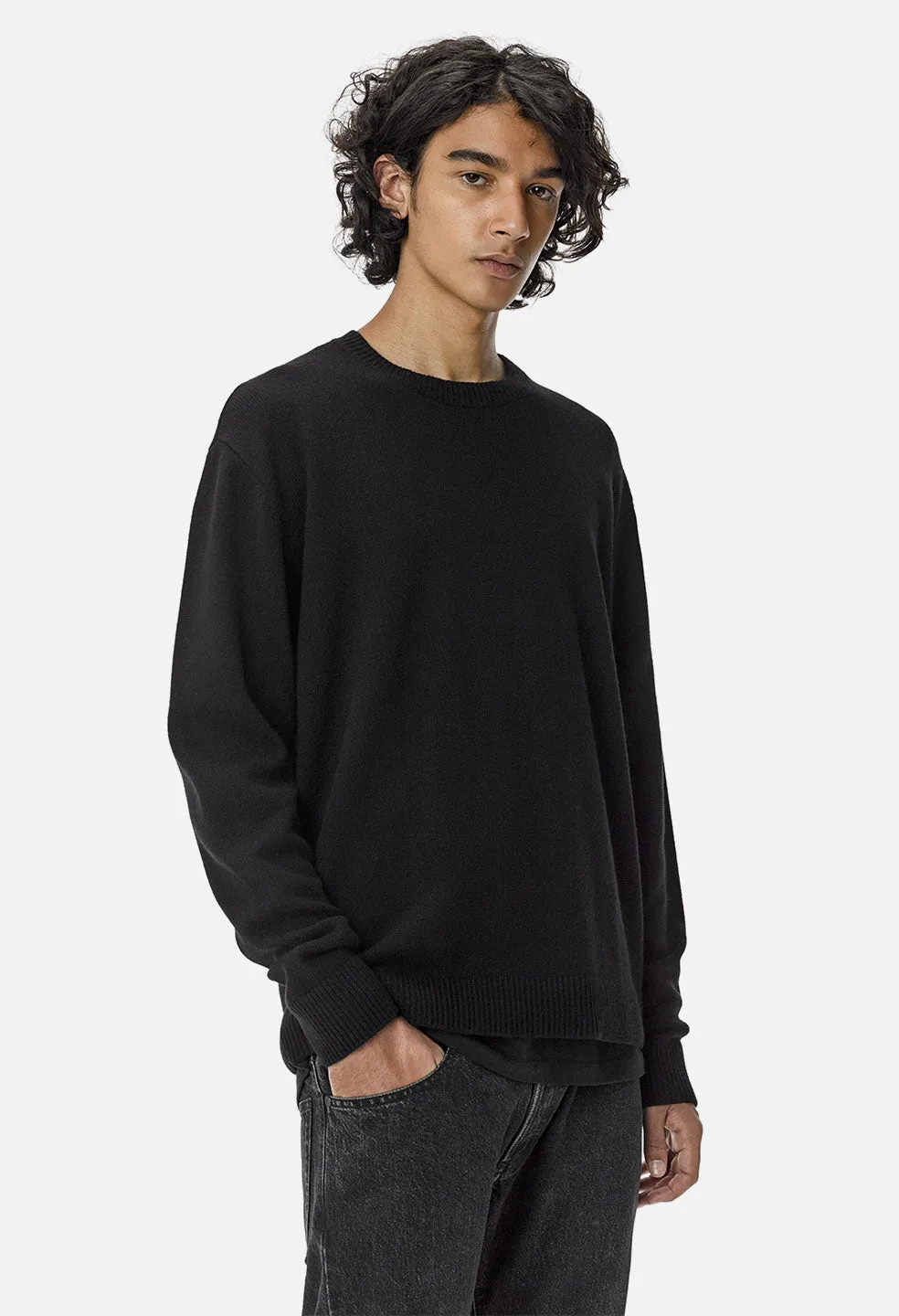 Cashmere Crew / Black