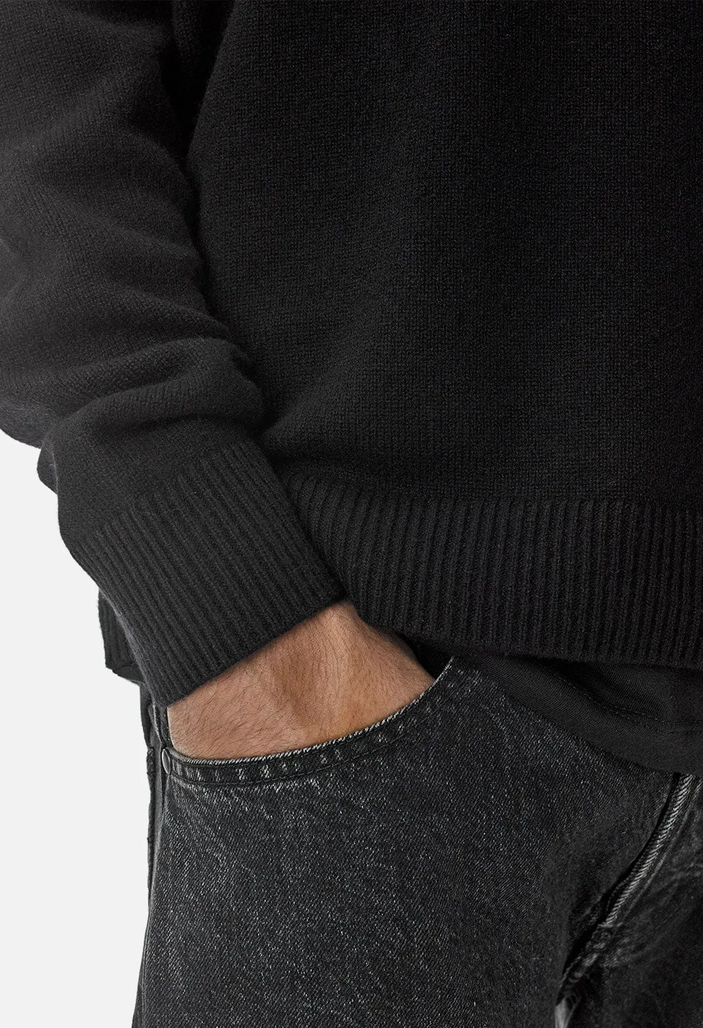 Cashmere Crew / Black