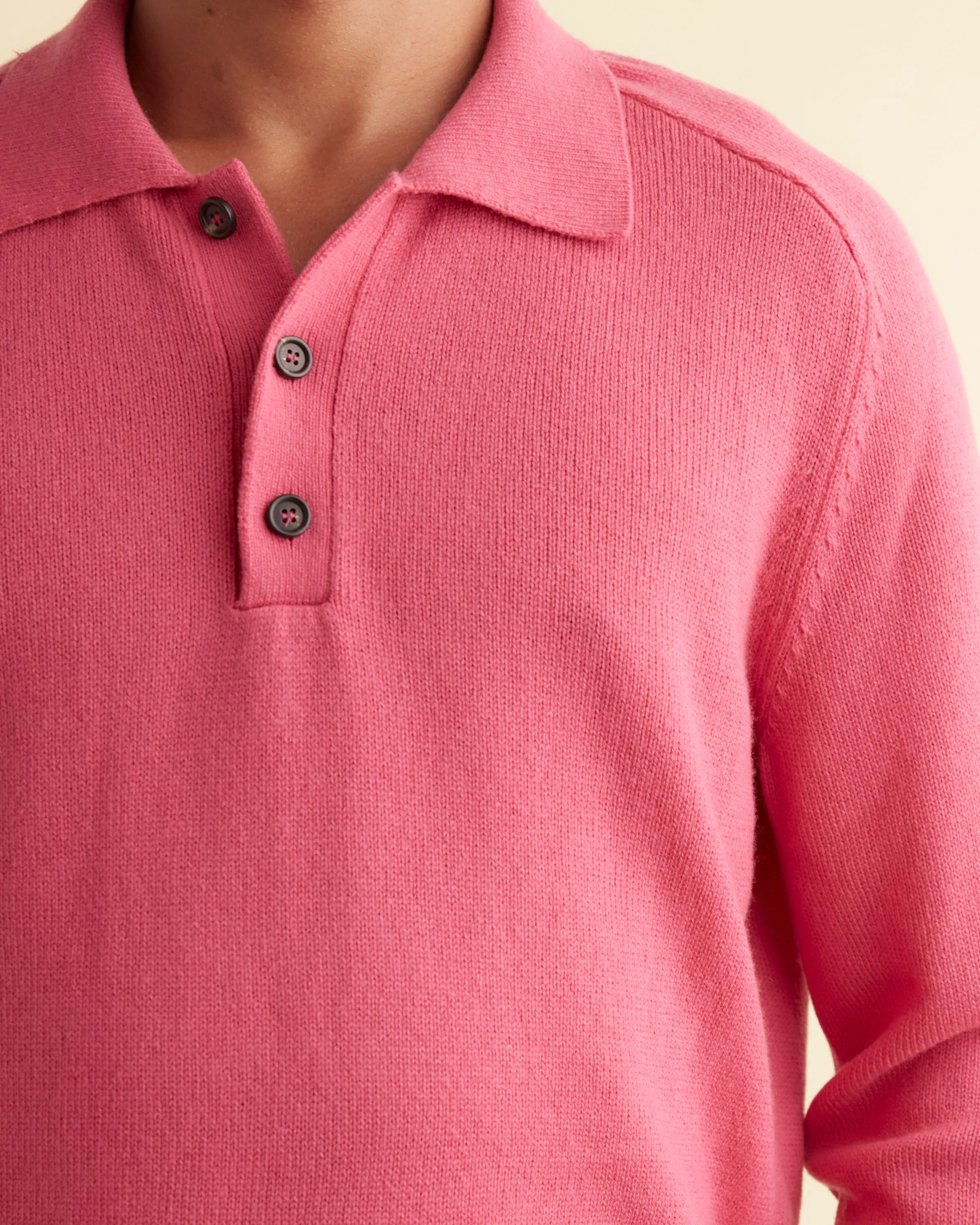 Cashmere Polo - Pink