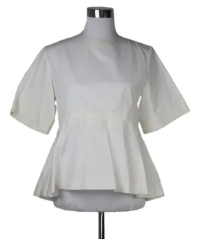 Celine White Ivory Cotton Top sz 4