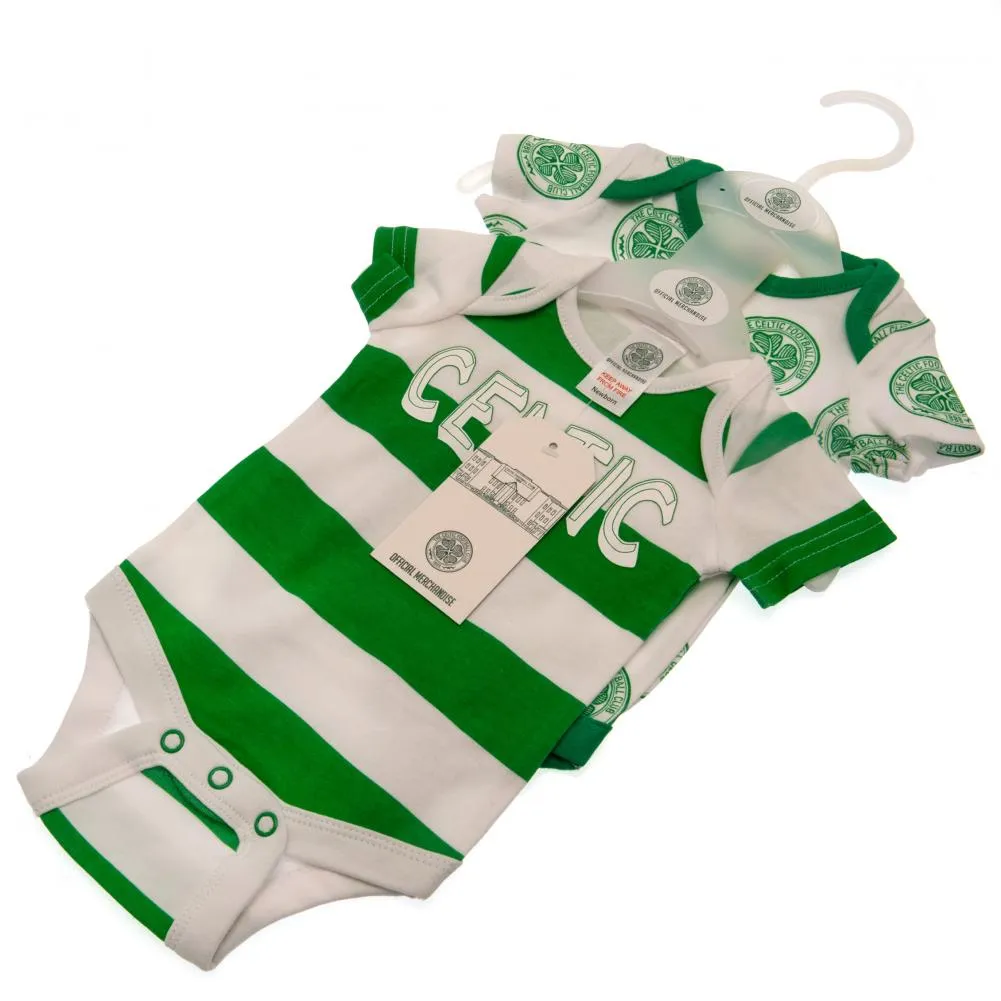 Celtic FC 2 Pack Bodysuit Newborn