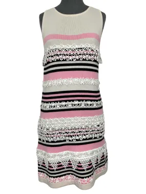 Chanel 11C Striped Cashmere Sleeveless Dress Size M