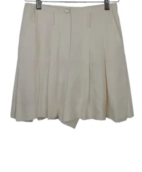 Chanel Ivory Silk Shorts sz 4