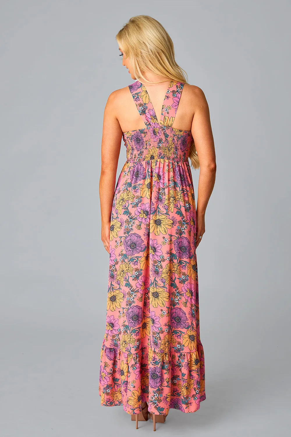 Charlotte Halter Maxi Dress - Nectar