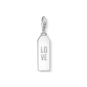 Charm Pendant love silver