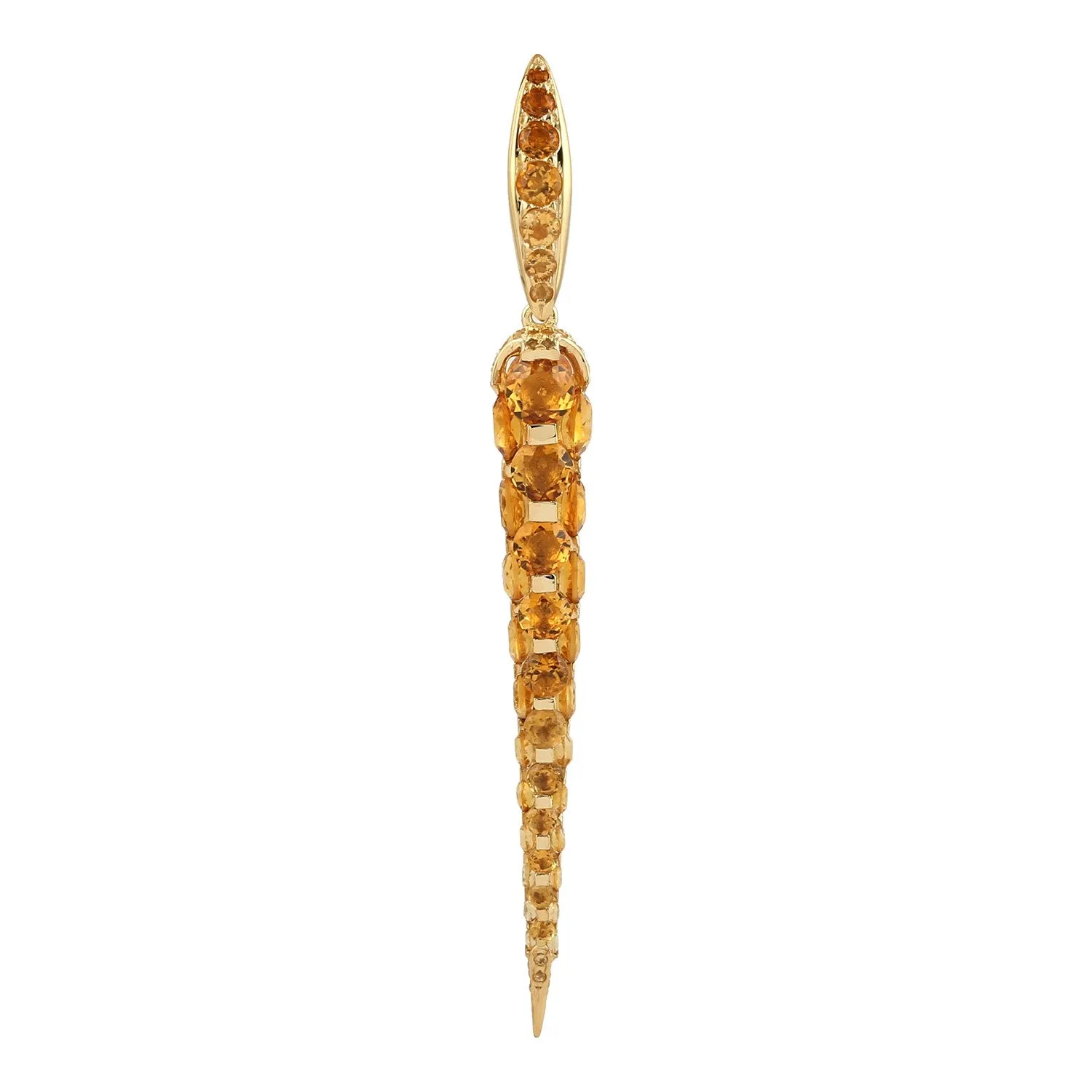 Citrine Dagger Pendant