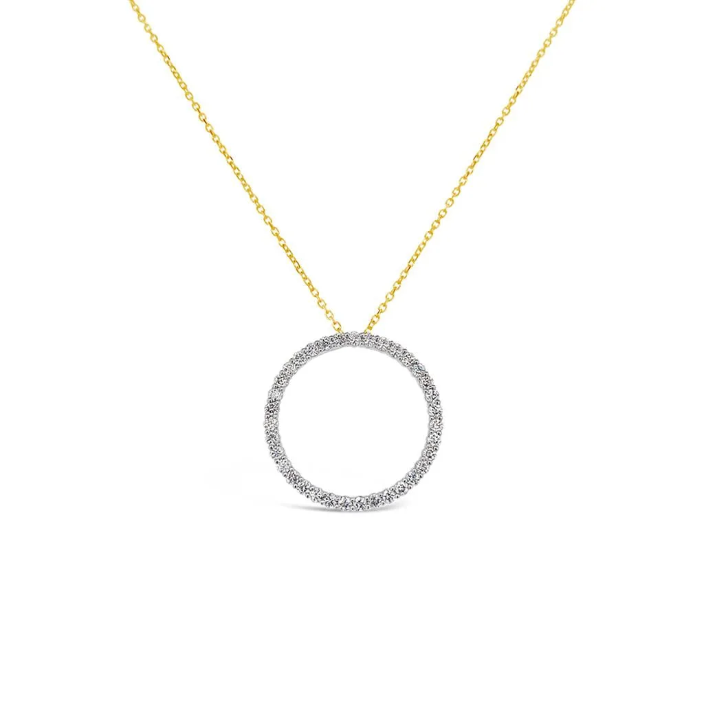 Clara by Martin Binder Diamond Circle Pendant (0.55 ct. tw.)