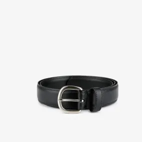 Classic Belt with Round Buckle in Black