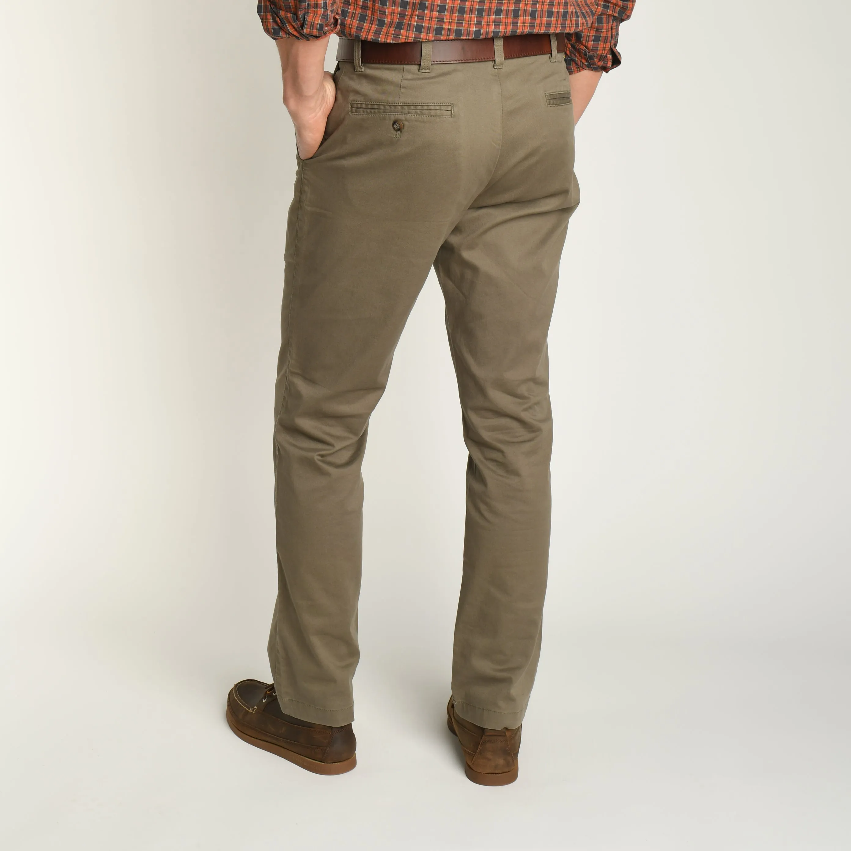 Classic Fit Gold School Chino - Olive Drab