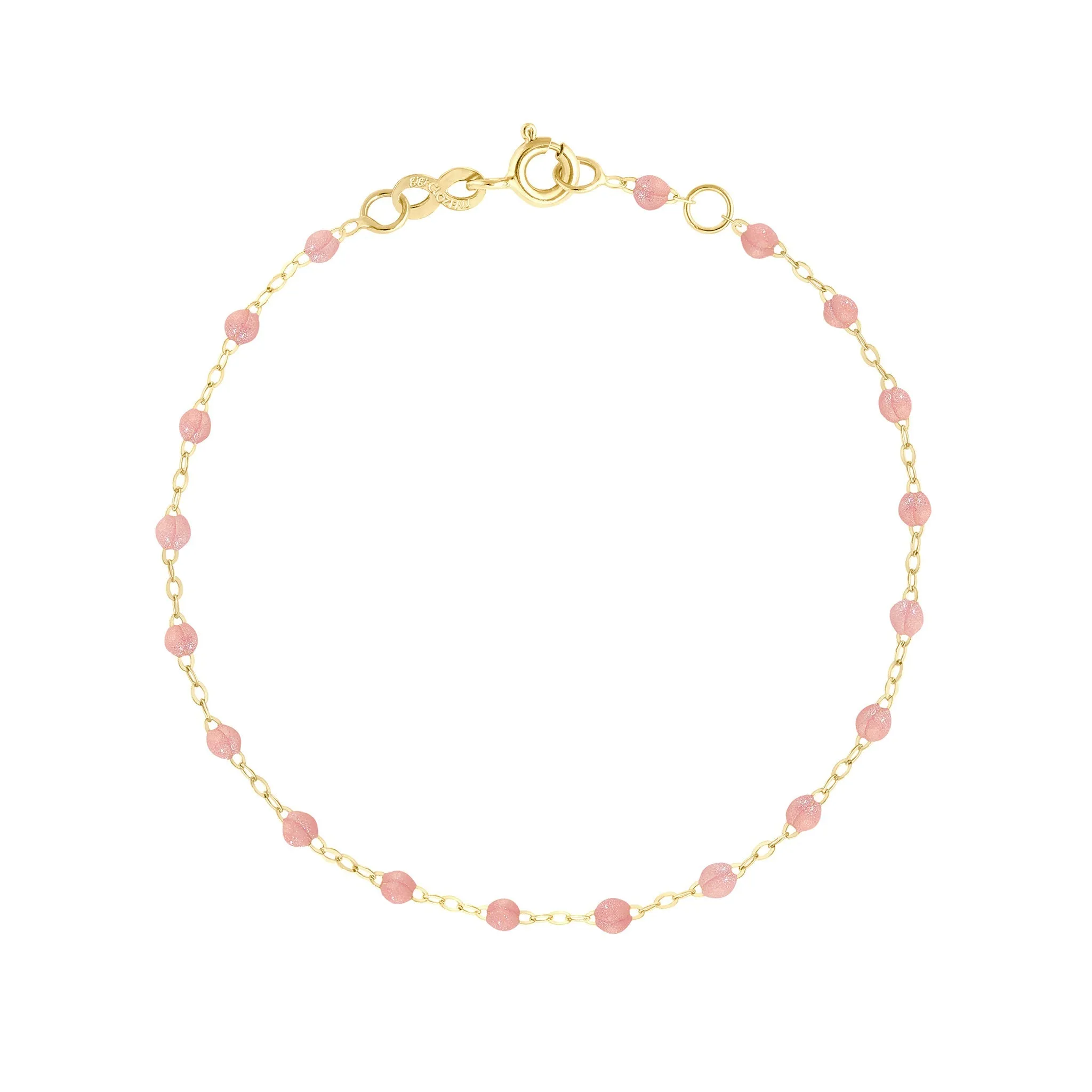 Classic Gigi Blush bracelet, Yellow Gold, 6.7"