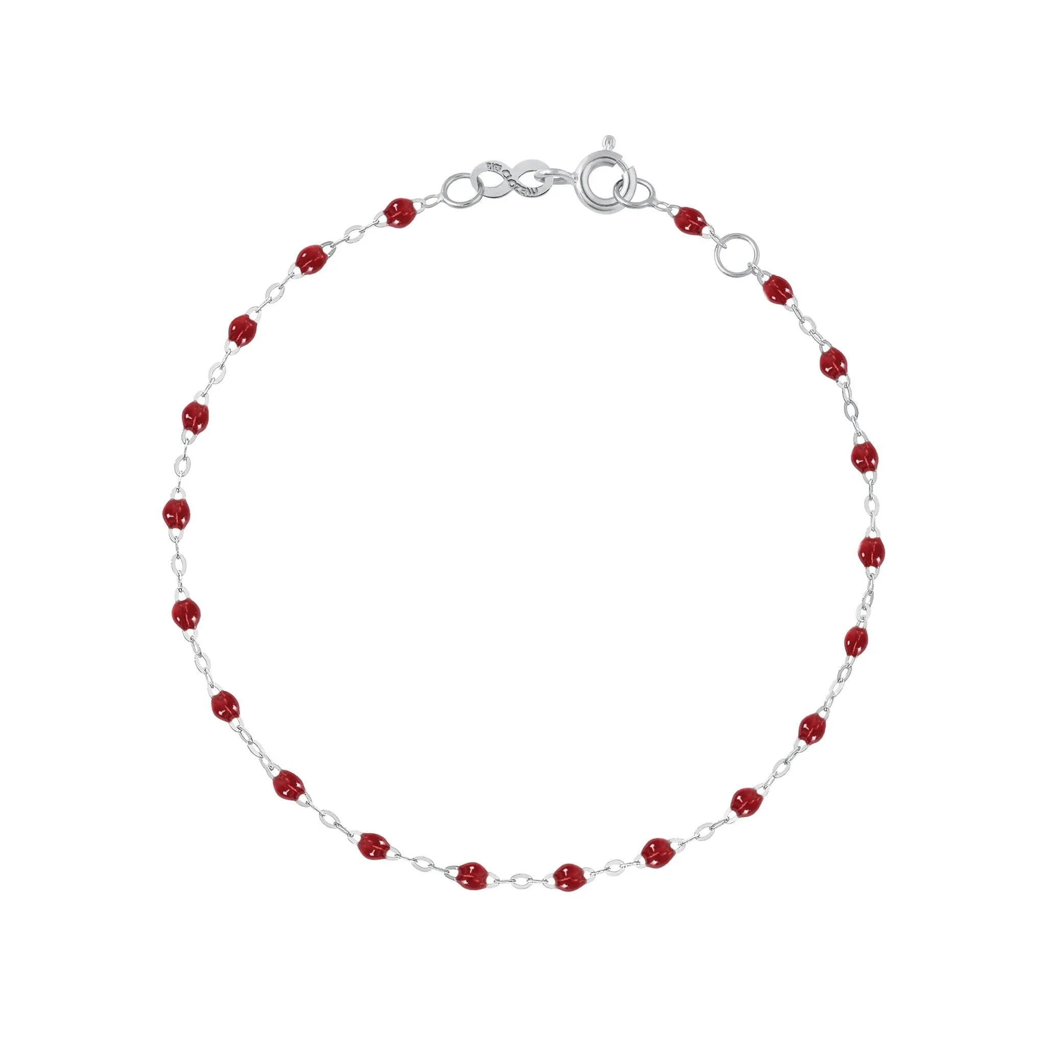 Classic Gigi Cherry bracelet, White Gold, 6.7"