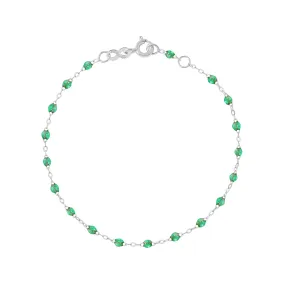 Classic Gigi Mint Bracelet, White Gold, 5.9"