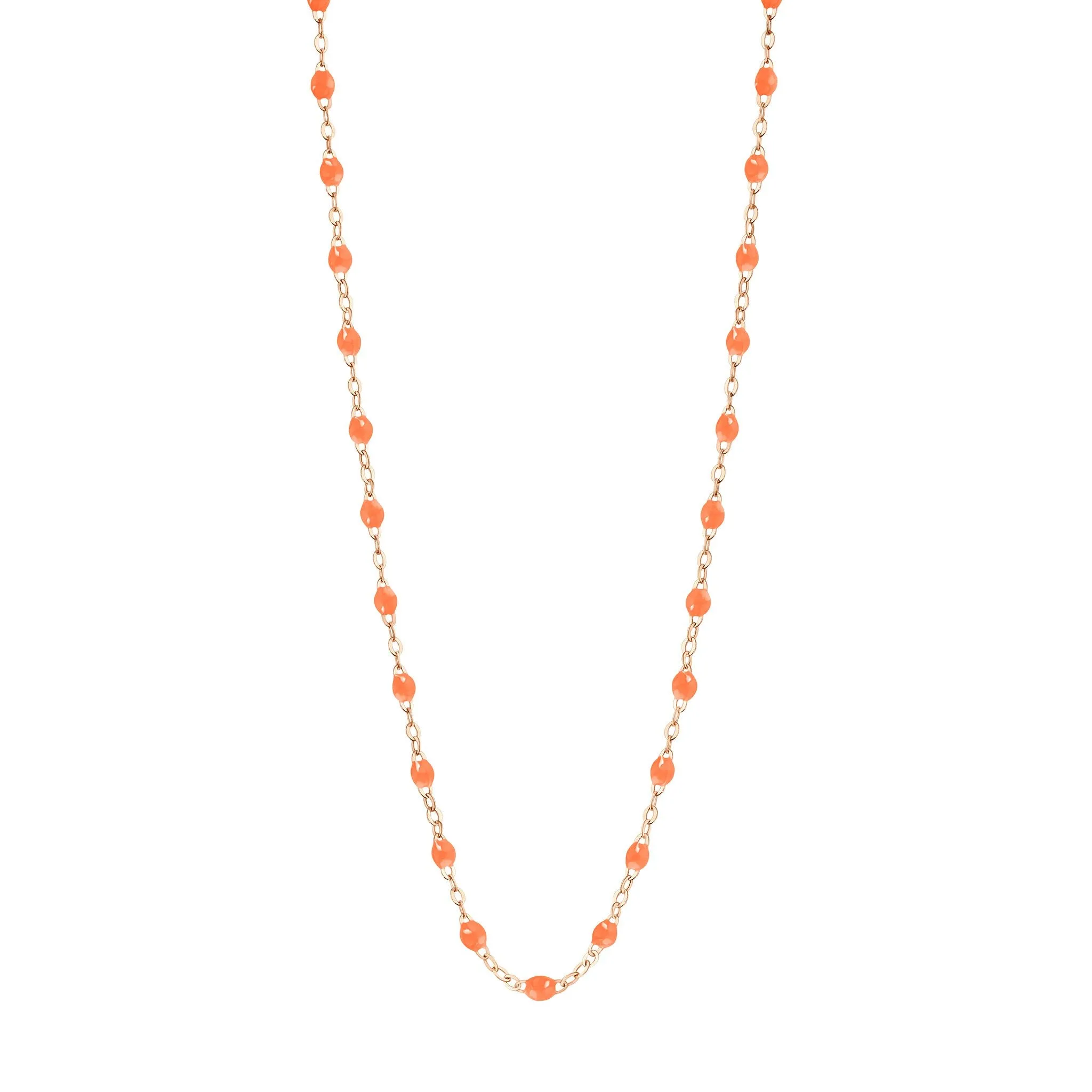 Classic Gigi Orange necklace, Rose Gold, 16.5"