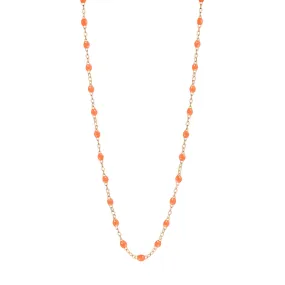 Classic Gigi Orange necklace, Rose Gold, 16.5"