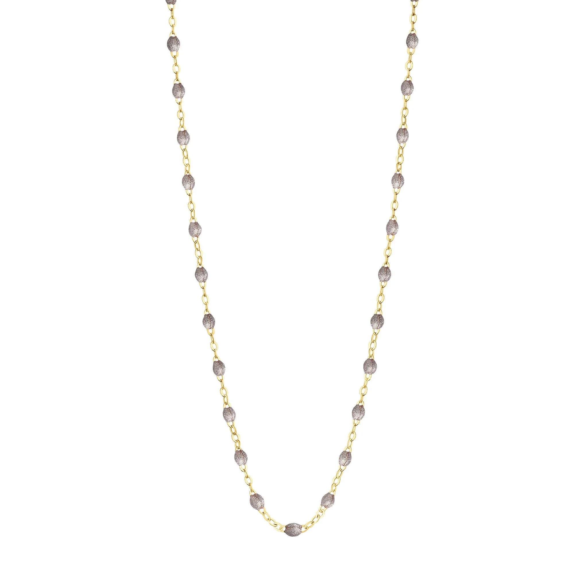 Classic Gigi Silver necklace, Yellow Gold, 19.7"