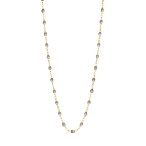 Classic Gigi Silver necklace, Yellow Gold, 19.7"