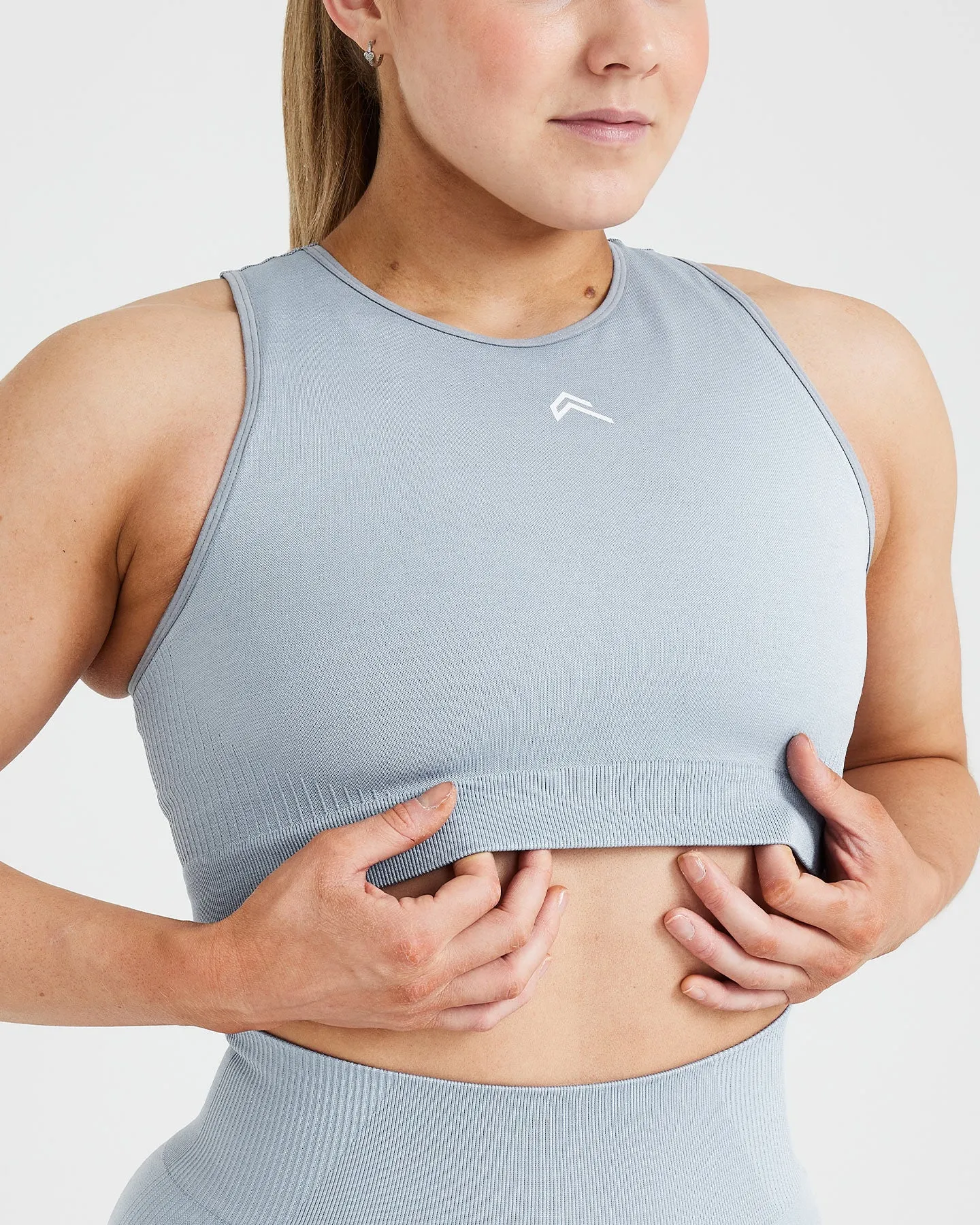 Classic Seamless 2.0 Crop Top | Smoke Grey Marl