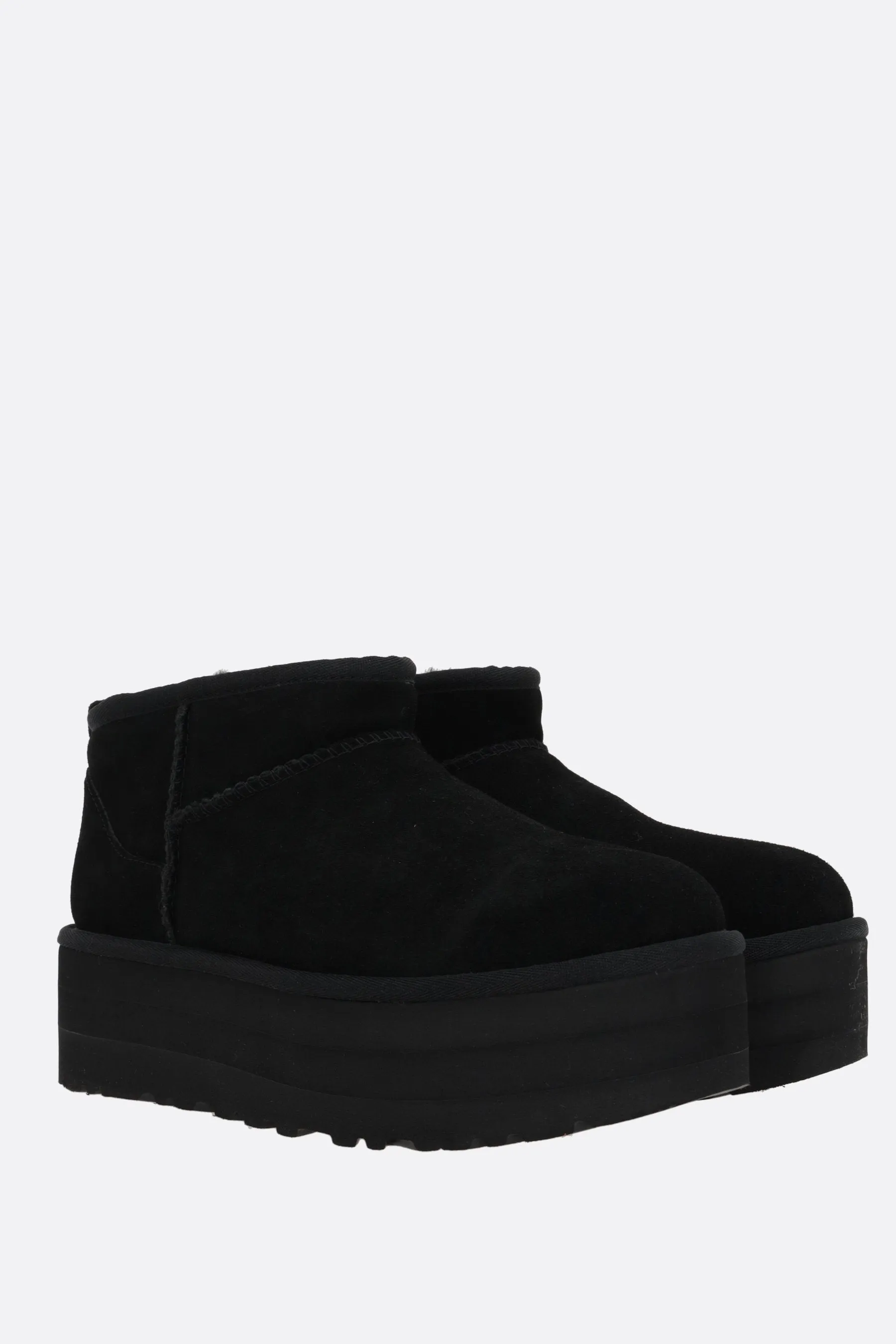 Classic Ultra Mini suede flatform ankle boots