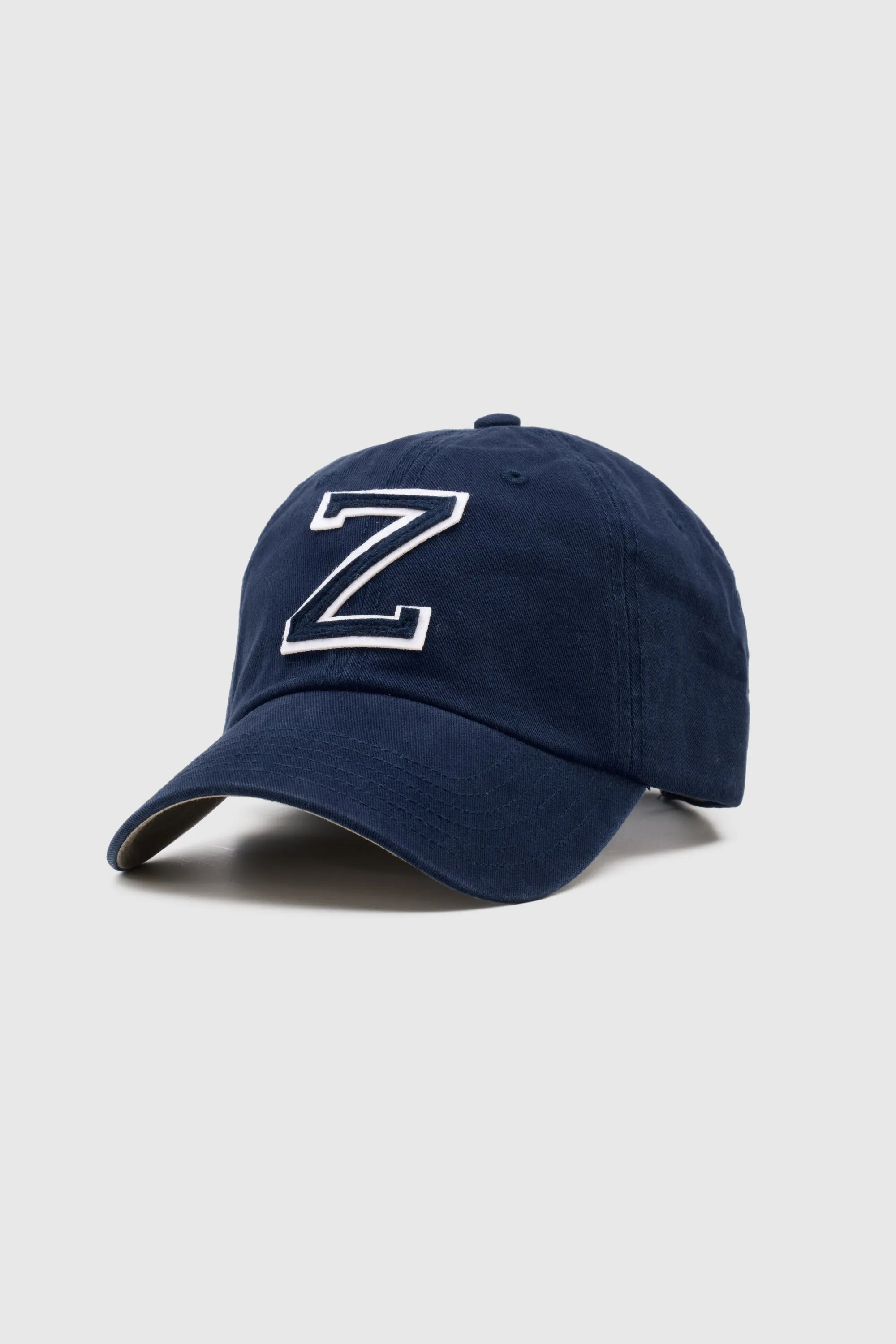 Collegiate Letter Cap Navy