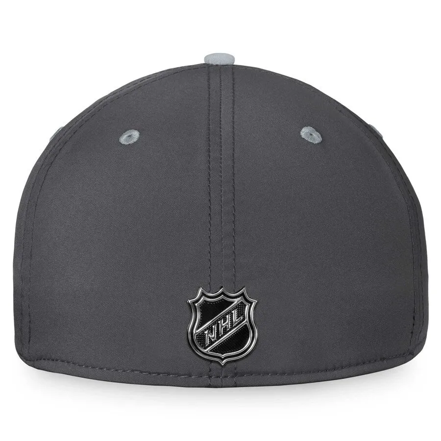 Colorado Avalanche Fanatics Branded Authentic Pro Home Ice Flex Hat - Charcoal/Gray