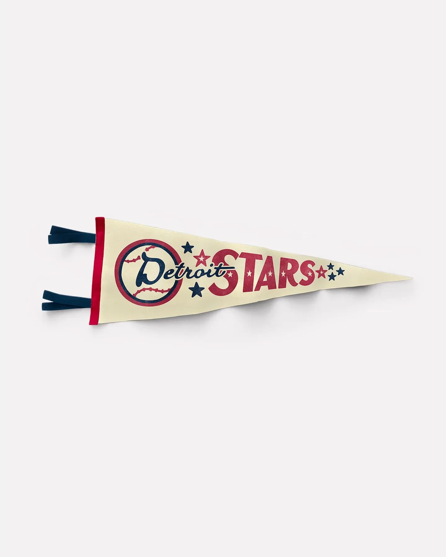 Cream Detroit Stars NLBM Oxford Pennant