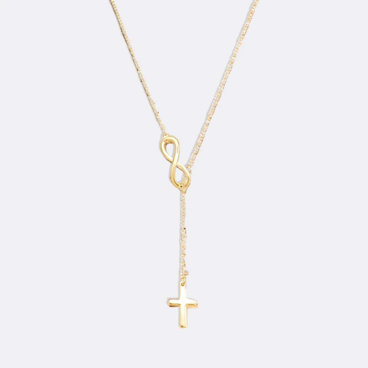 Cross and Infinity Necklace