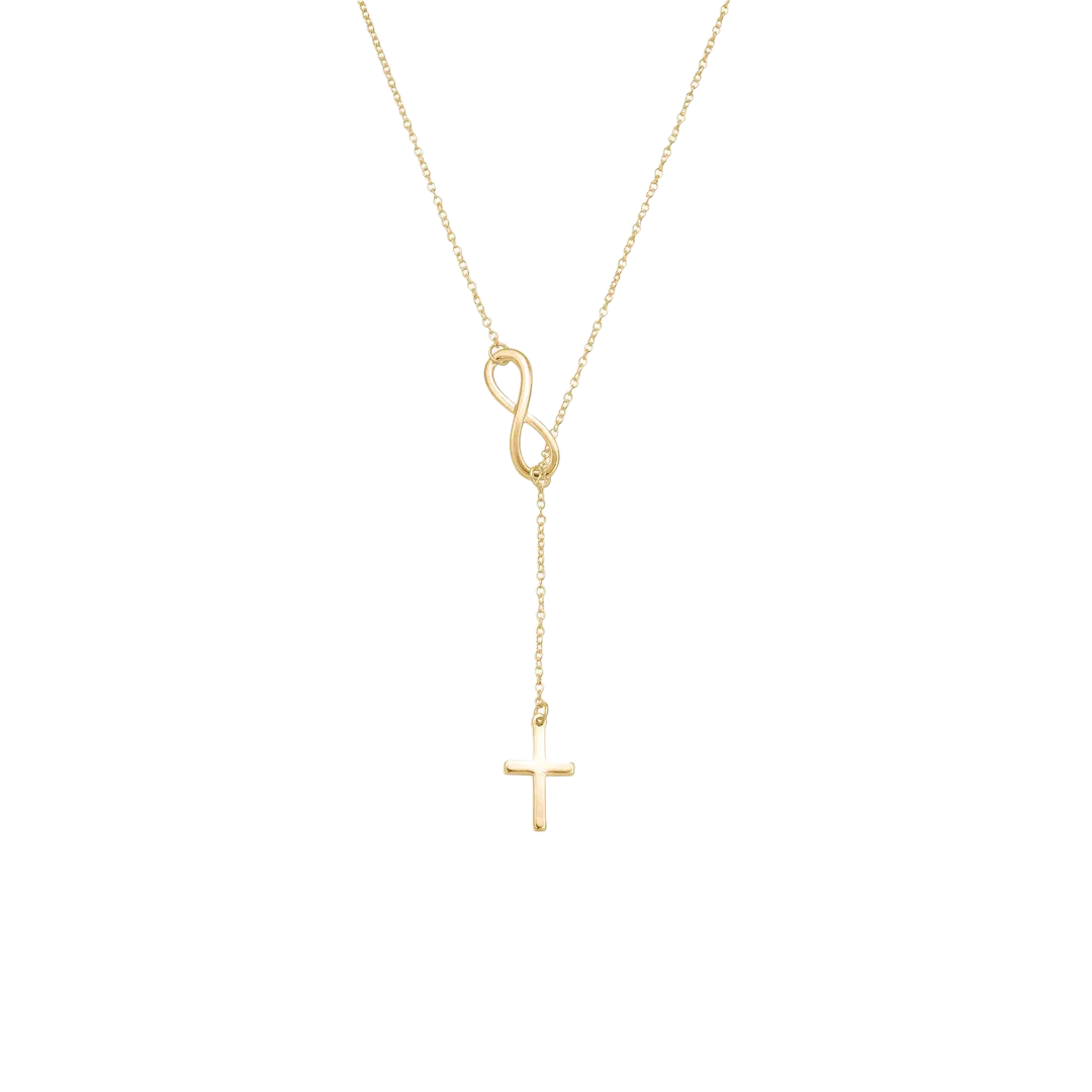 Cross and Infinity Necklace