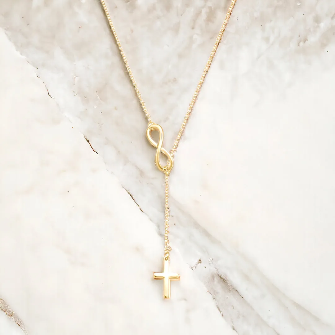 Cross and Infinity Necklace