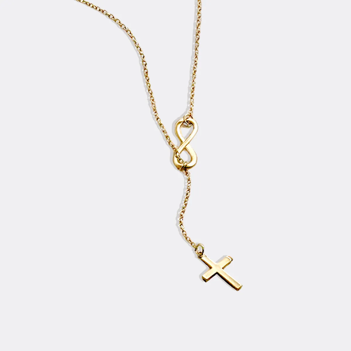 Cross and Infinity Necklace