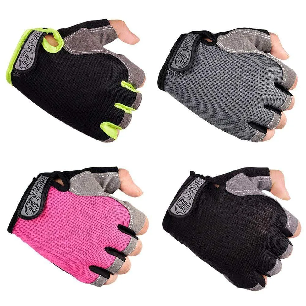 Cycling Gloves Non-Slip Quick Drying Men Women Half Finger Bike Gloves  Breathable Summer Mountain Bike Sports Gloves L XL Code