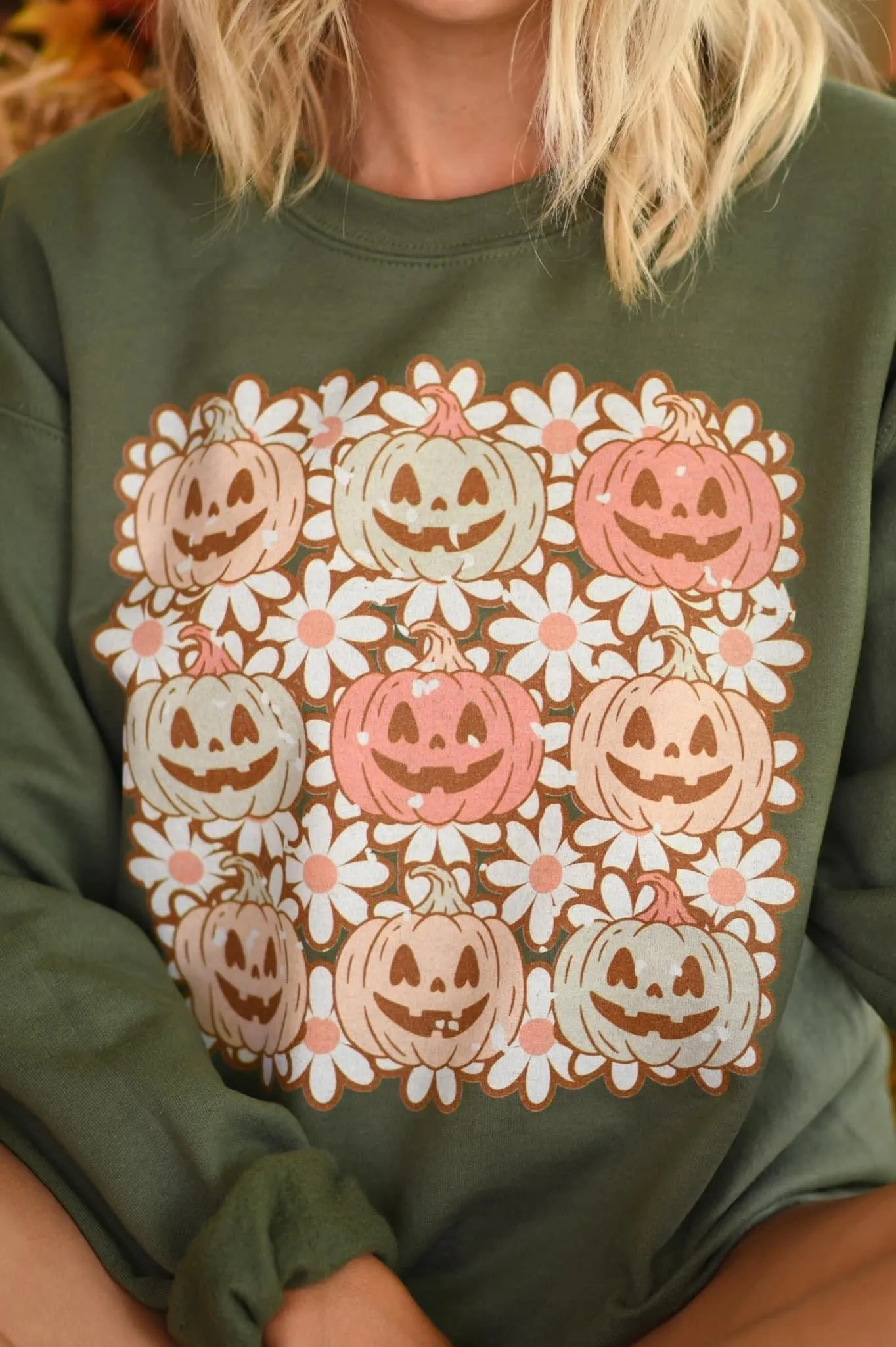 Daisy Jack O Lantern Sweatshirt