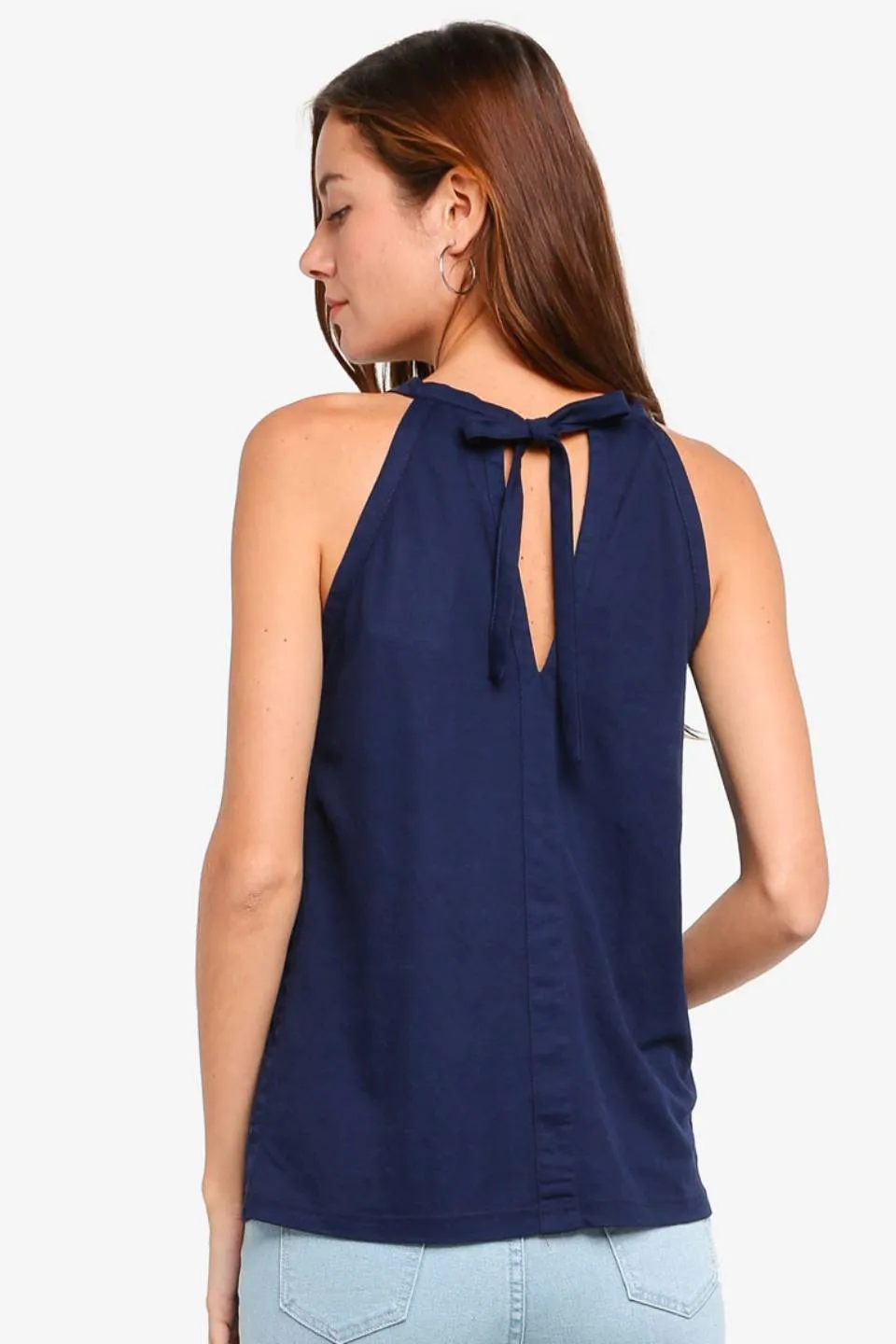 Demelza Sleeveless Nursing Top Navy