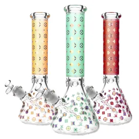 Designer Floral Diamond Bong