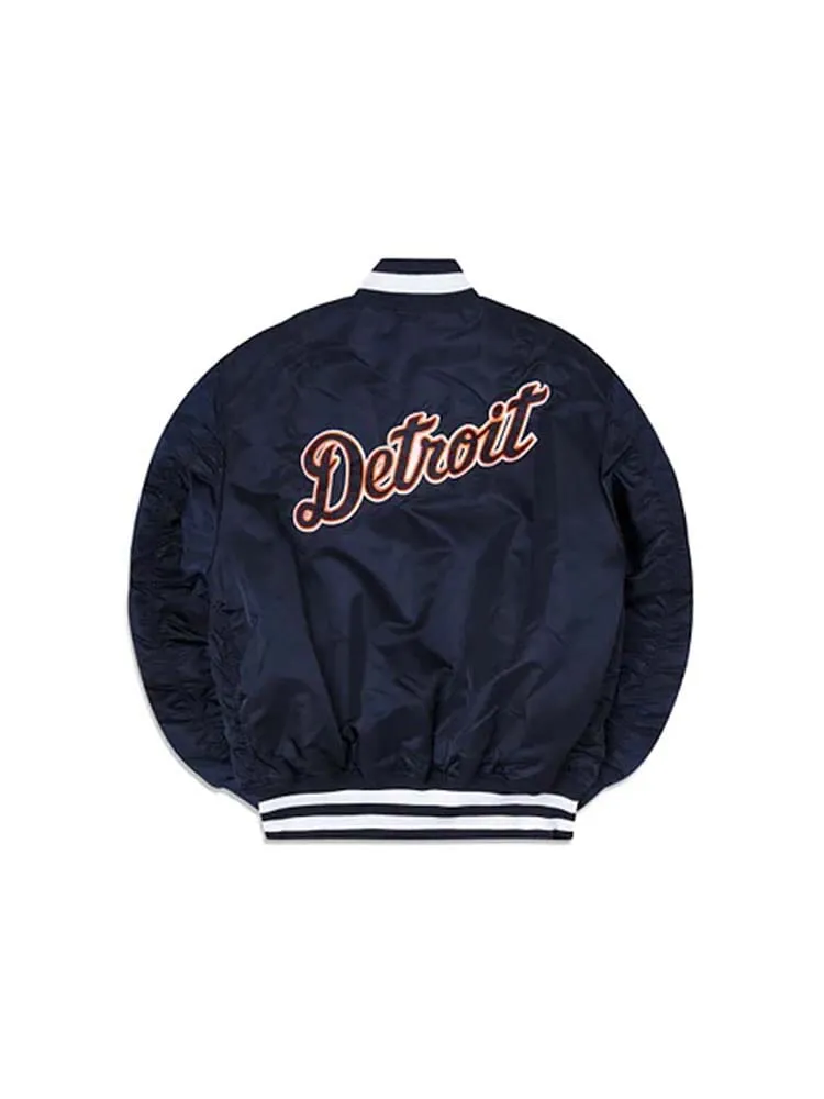 DETROIT TIGERS X ALPHA X NEW ERA MA-1 BOMBER JACKET