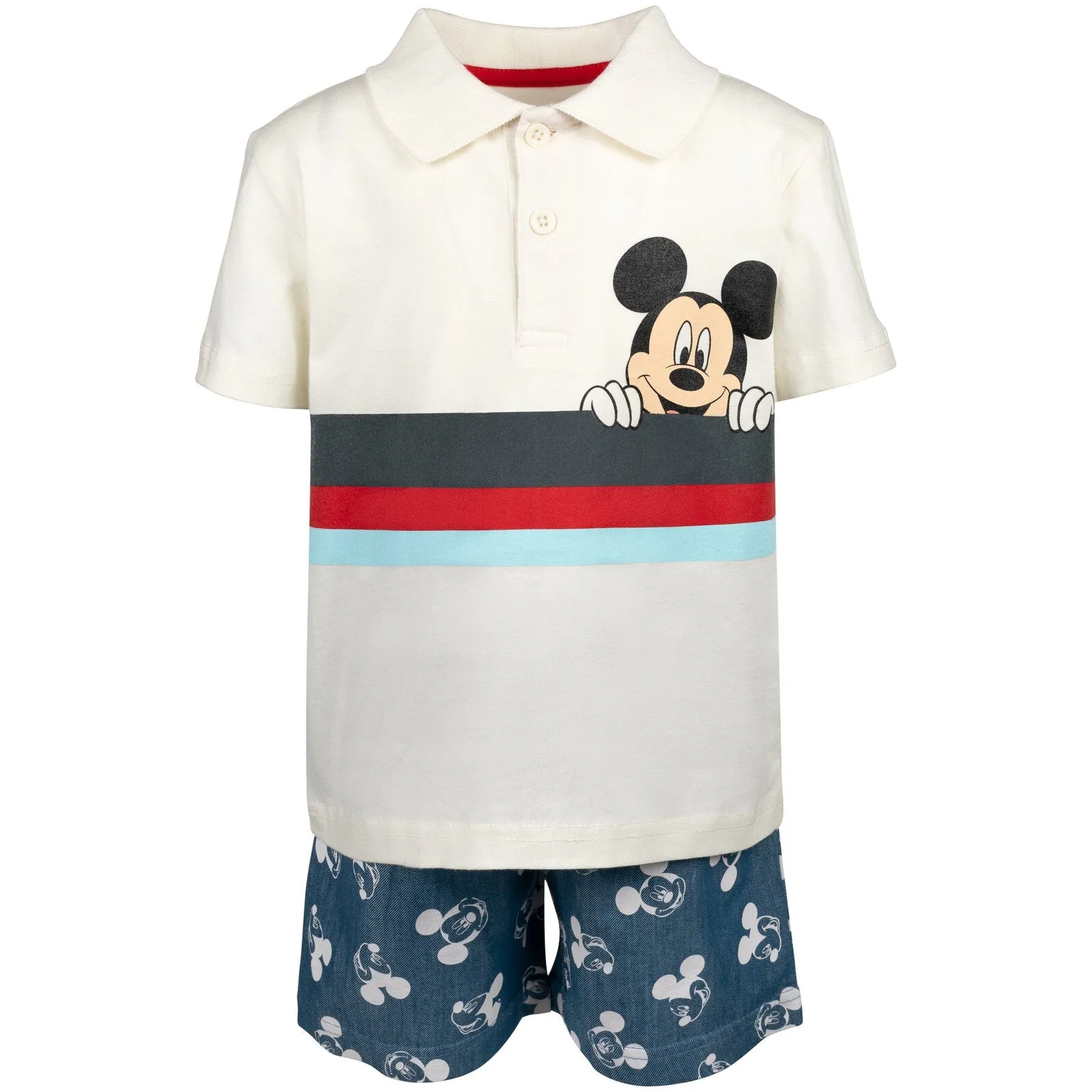 Disney Mickey Mouse Polo Shirt and Shorts