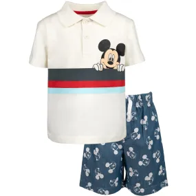 Disney Mickey Mouse Polo Shirt and Shorts