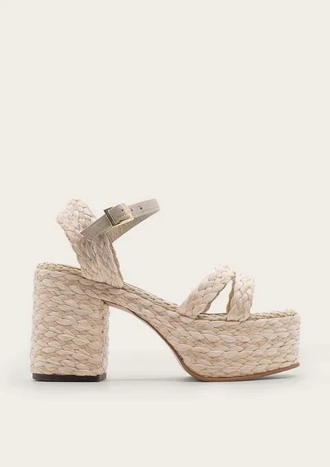 Drago Raffia Platforms